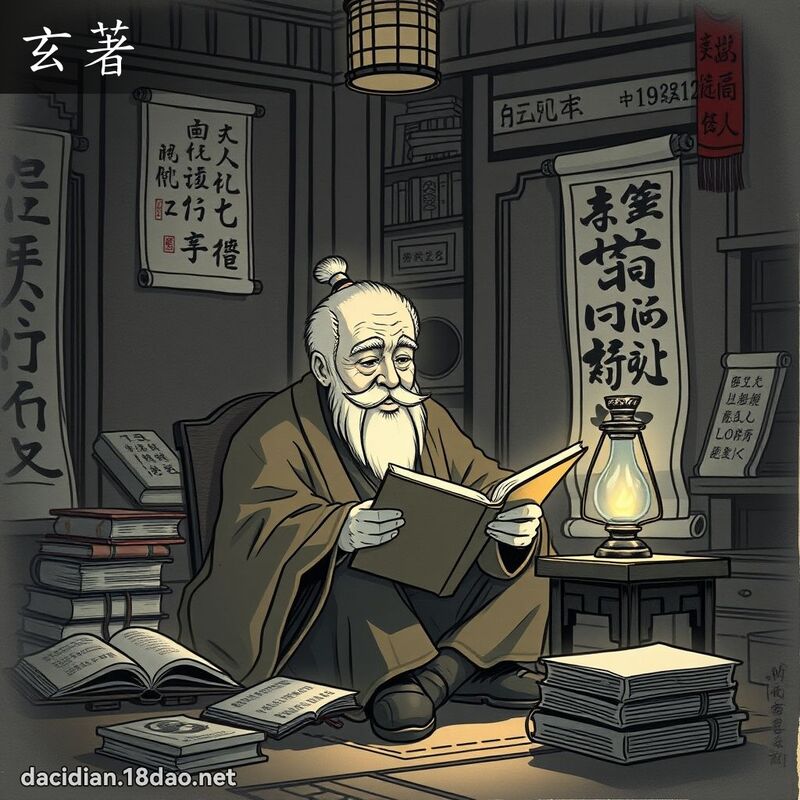 玄著 - 國語大辭典配圖