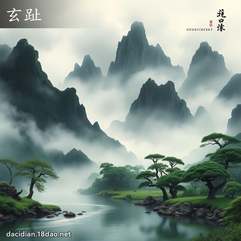 玄趾 - 國語大辭典配圖