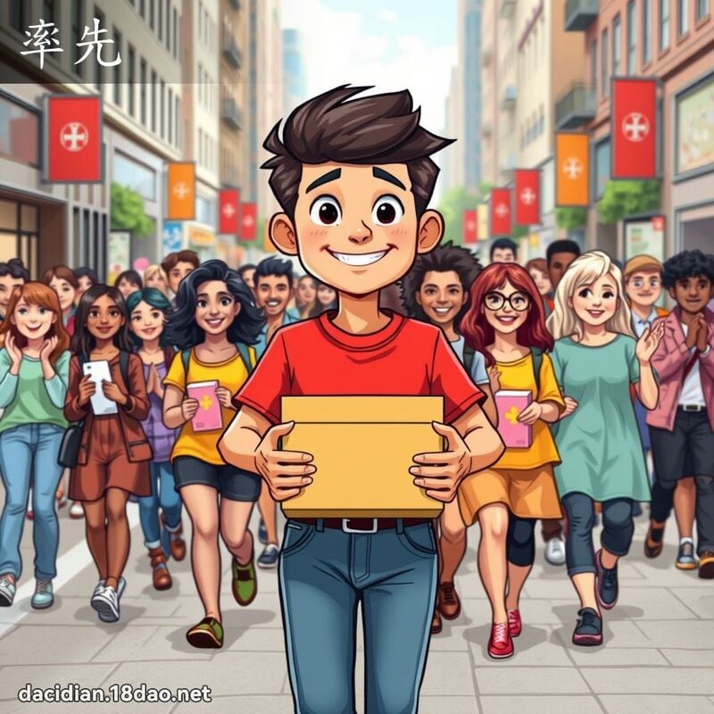 率先 - 国语大辞典配图
