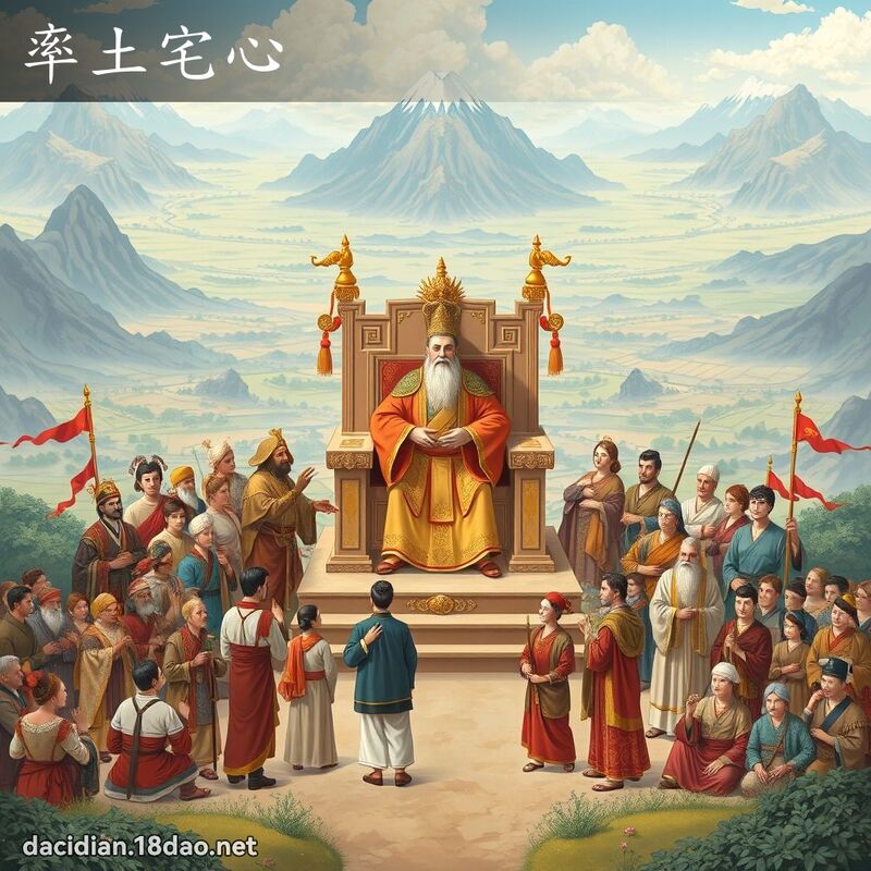 率土宅心 - 國語大辭典配圖