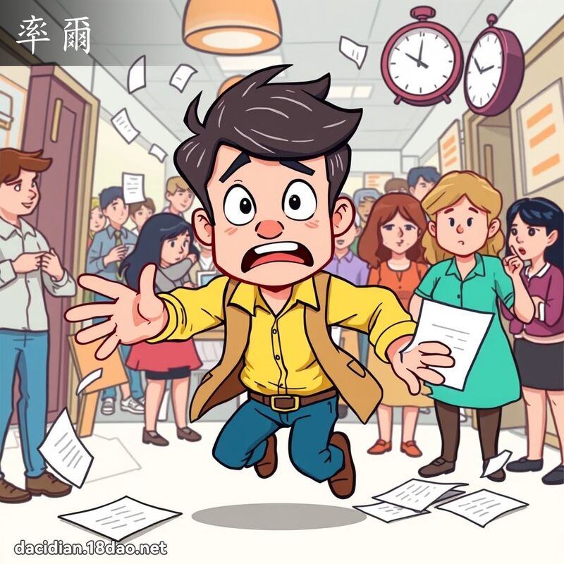 率爾 - 國語大辭典配圖