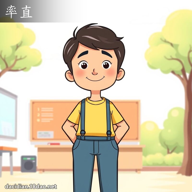 率直 - 國語大辭典配圖