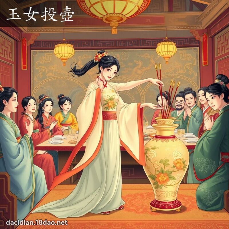 玉女投壶 - 国语大辞典配图