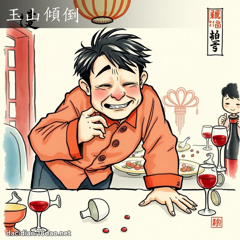 玉山傾倒 - 國語大辭典配圖