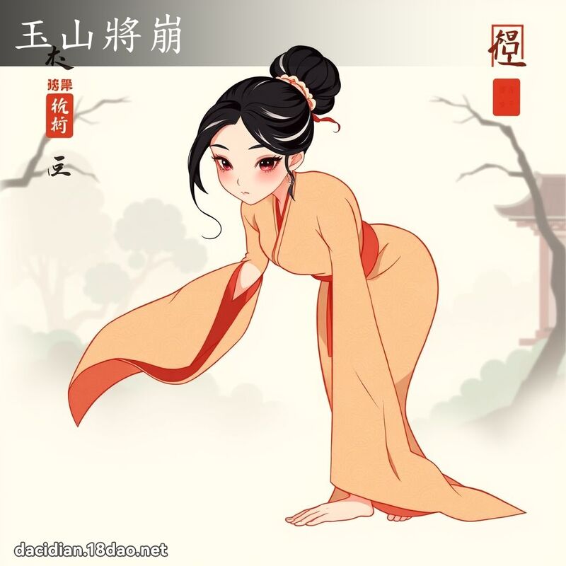 玉山將崩 - 国语大辞典配图