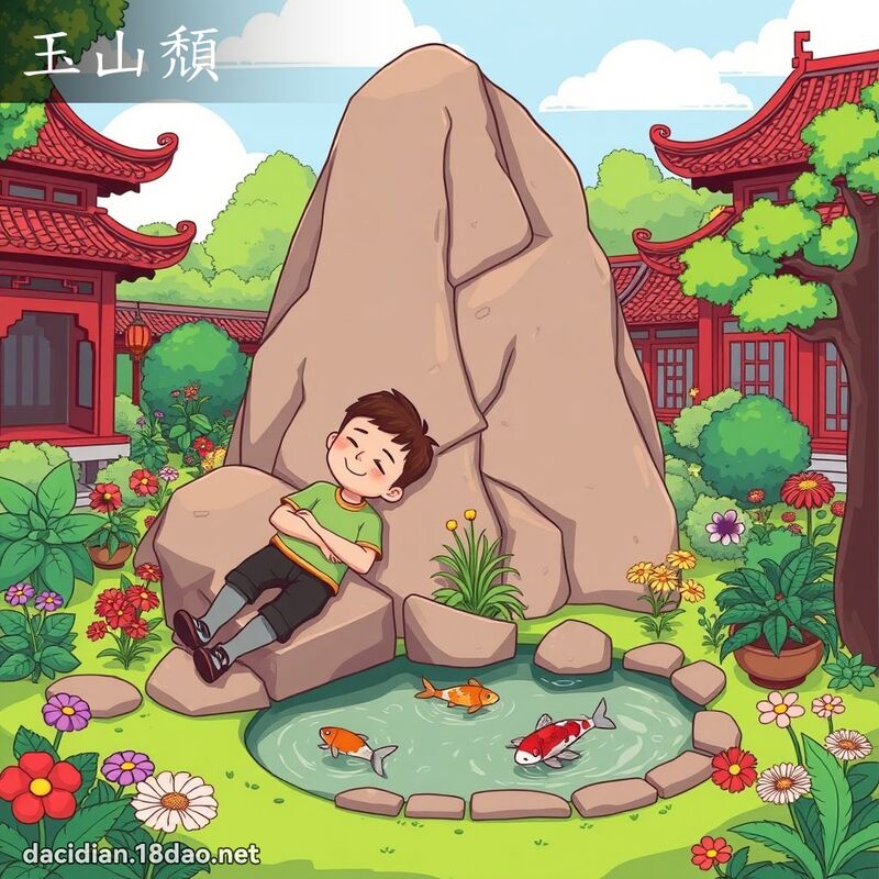 玉山颓 - 国语大辞典配图