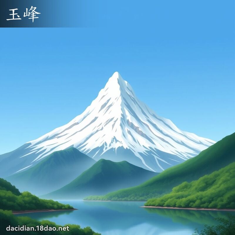玉峰 - 国语大辞典配图