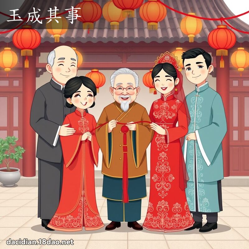 玉成其事 - 國語大辭典配圖