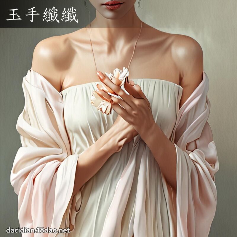 玉手纖纖 - 國語大辭典配圖
