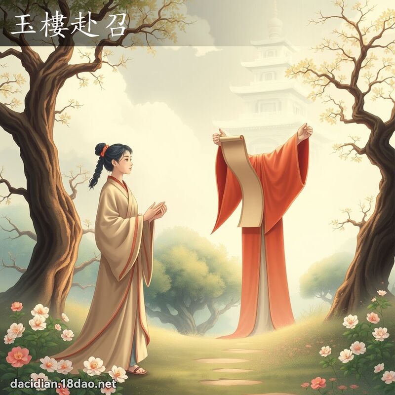 玉楼赴召 - 国语大辞典配图