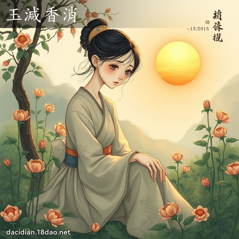 玉減香消 - 國語大辭典配圖