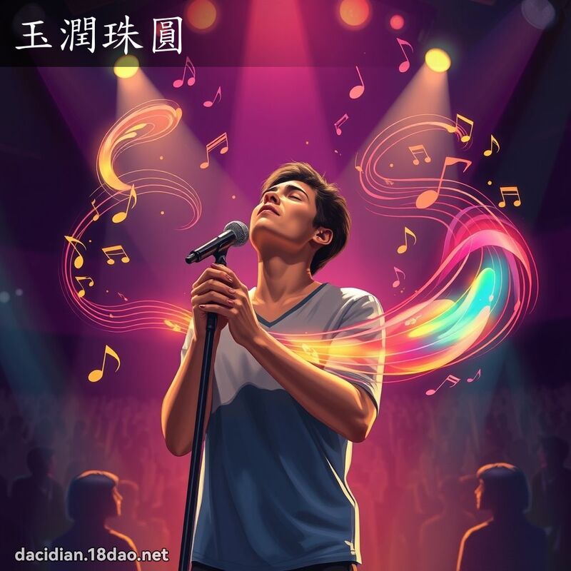 玉潤珠圓 - 國語大辭典配圖