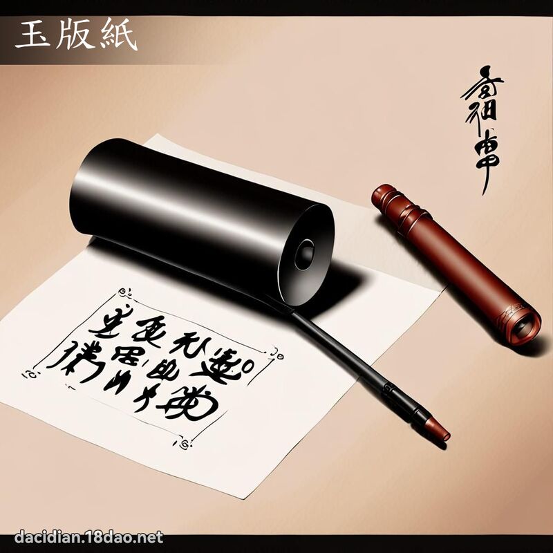 玉版紙 - 國語大辭典配圖