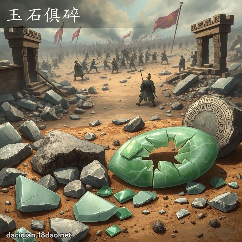 玉石俱碎 - 国语大辞典配图