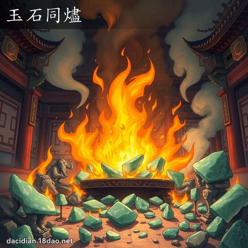 玉石同燼 - 國語大辭典配圖