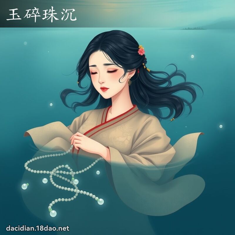 玉碎珠沉 - 国语大辞典配图