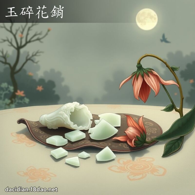 玉碎花销 - 国语大辞典配图
