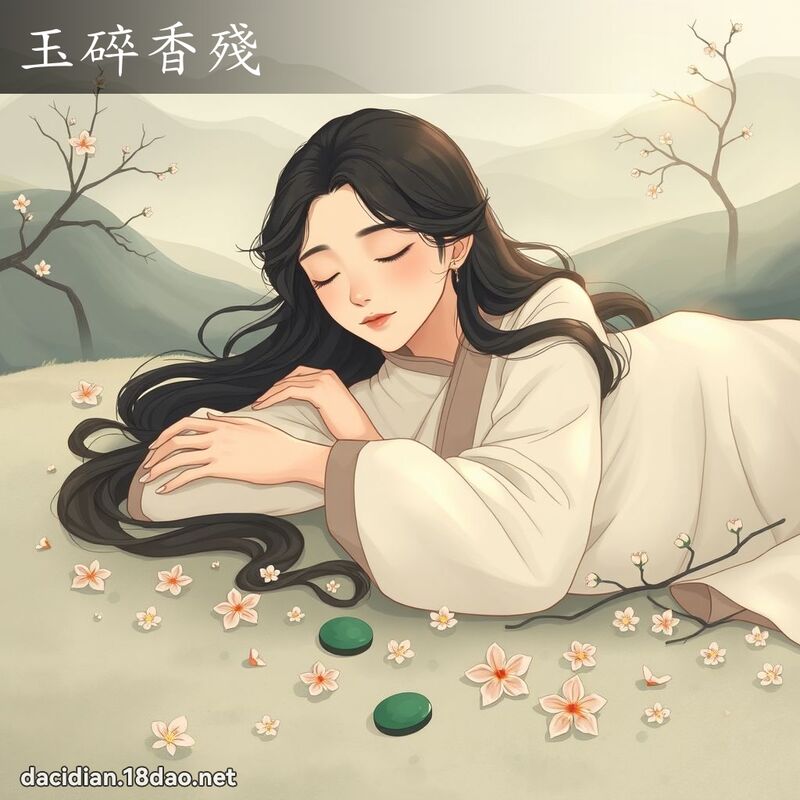 玉碎香殘 - 國語大辭典配圖