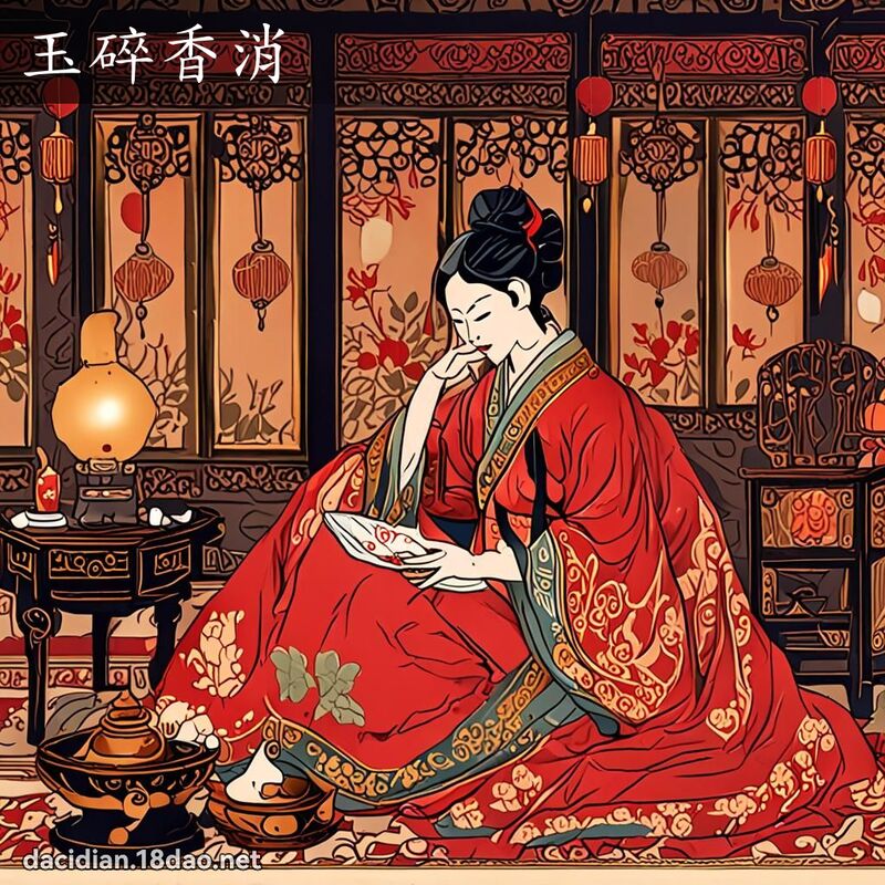 玉碎香消 - 國語大辭典配圖