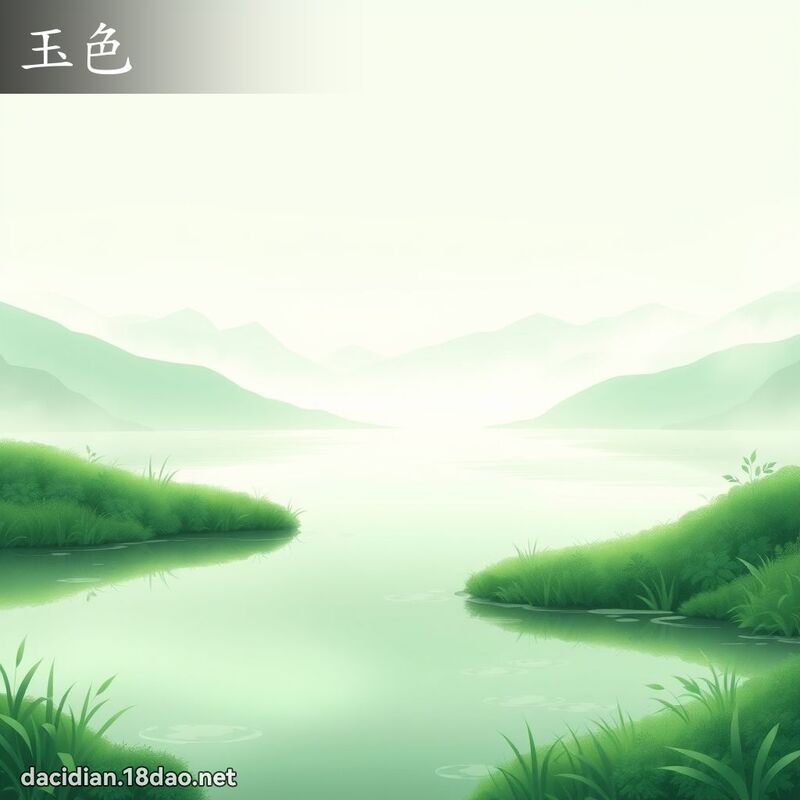詞語: 玉色 (多意詞)