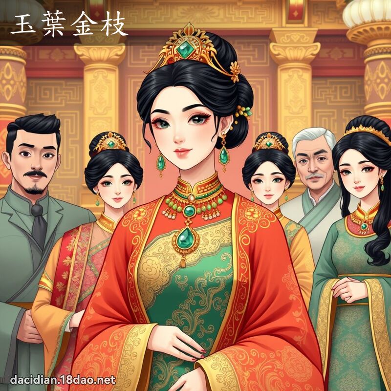 玉叶金枝 - 国语大辞典配图