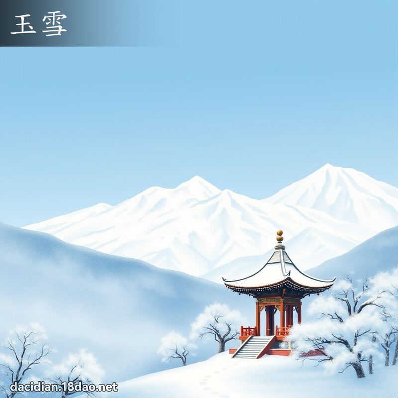 玉雪 - 國語大辭典配圖