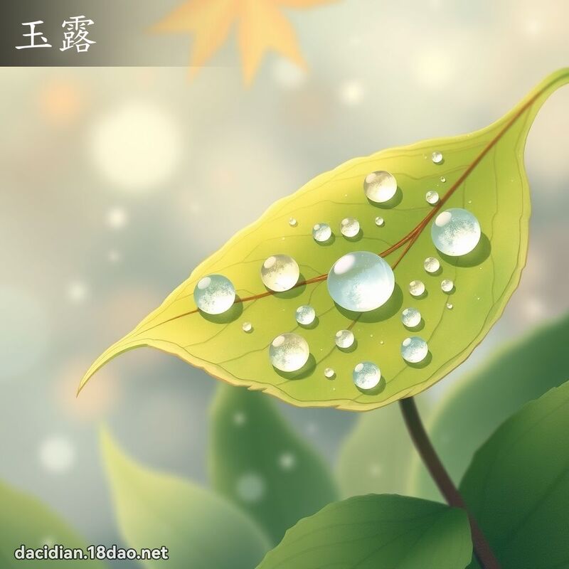 玉露 - 國語大辭典配圖