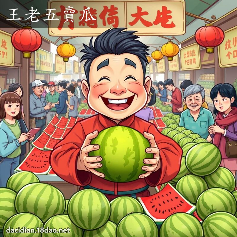 王老五卖瓜 - 国语大辞典配图