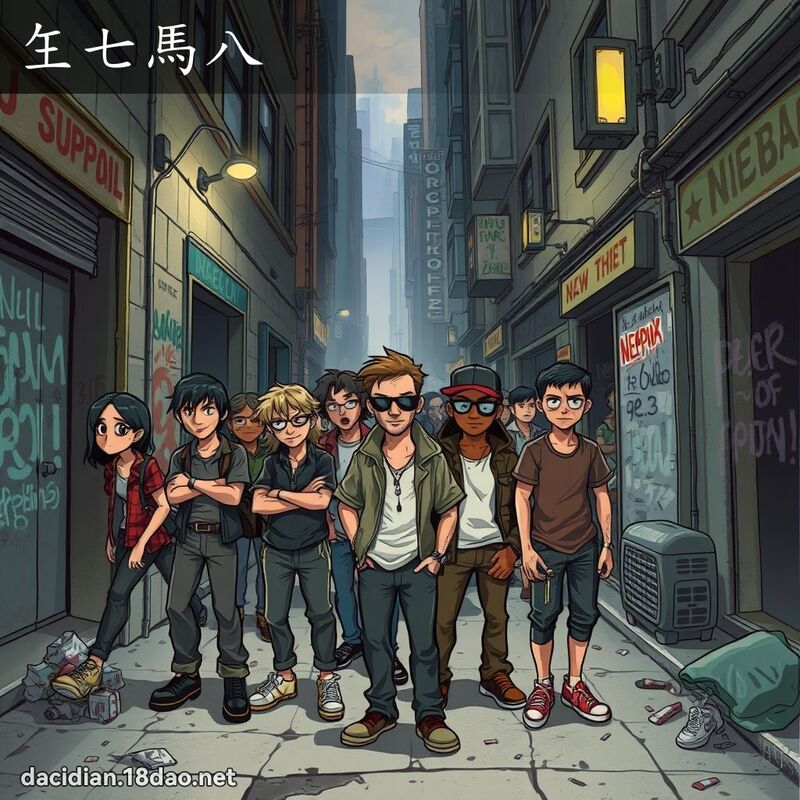 玍七马八 - 国语大辞典配图