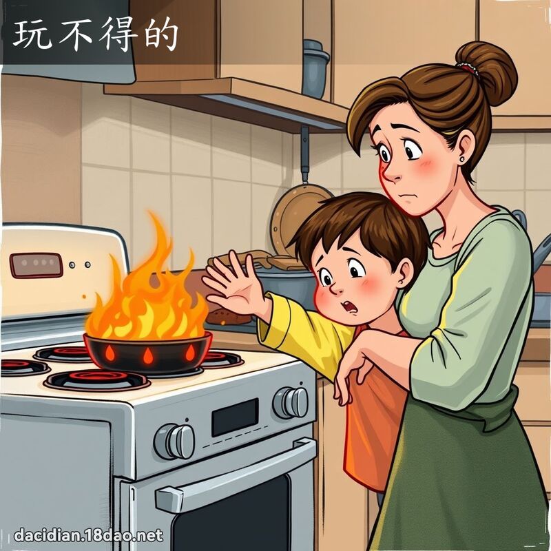 玩不得的 - 国语大辞典配图