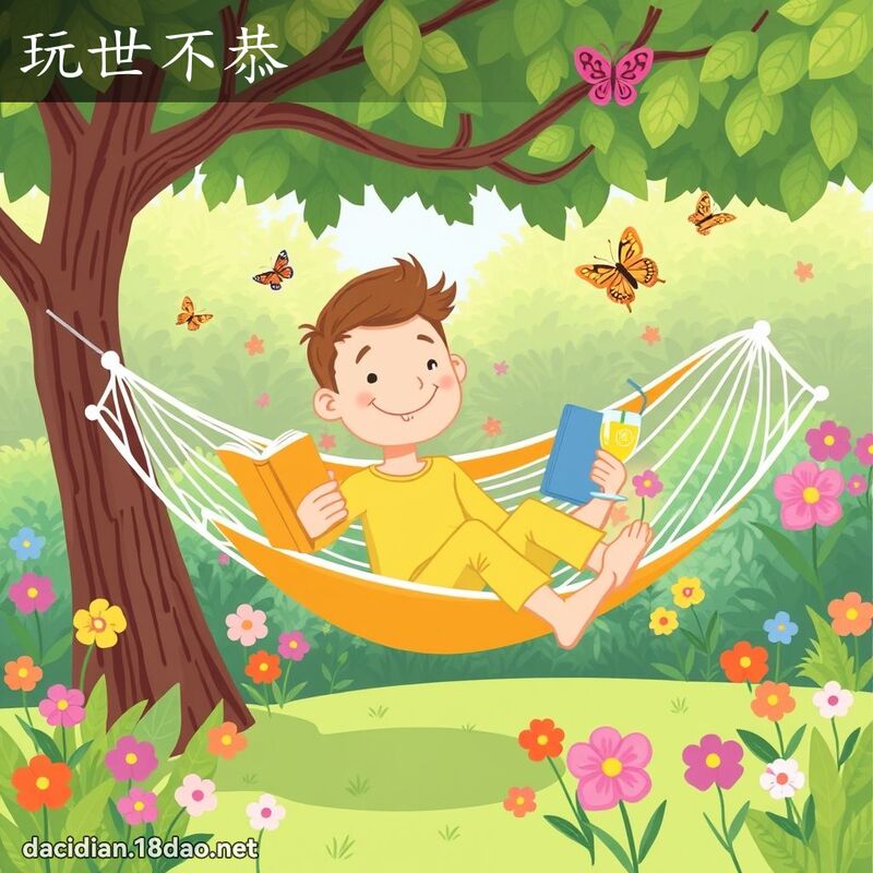 玩世不恭 - 國語大辭典配圖