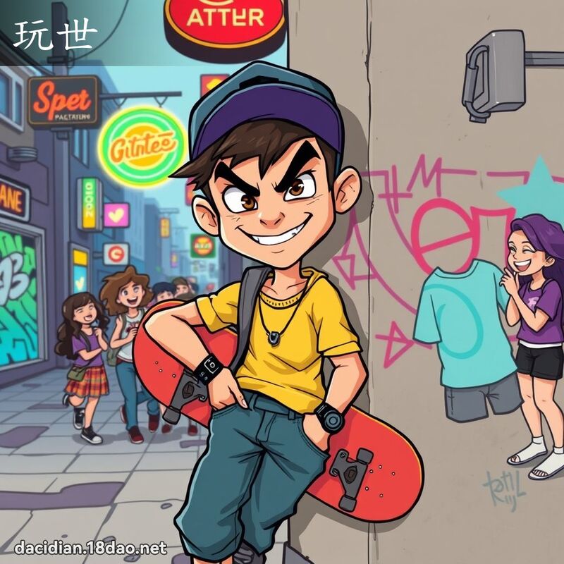 玩世 - 國語大辭典配圖