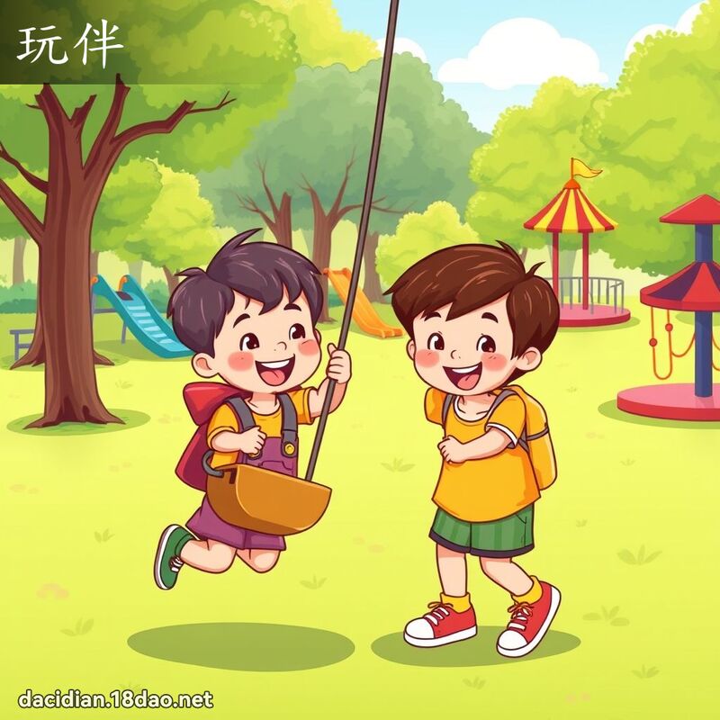 玩伴 - 國語大辭典配圖