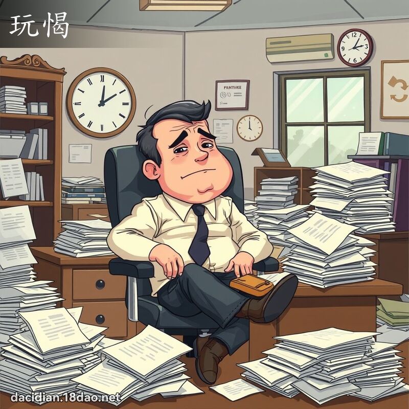 玩愒 - 國語大辭典配圖