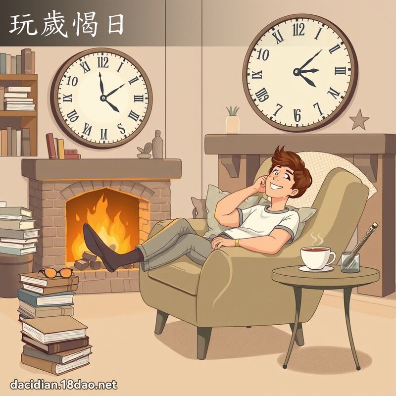 玩岁愒日 - 国语大辞典配图