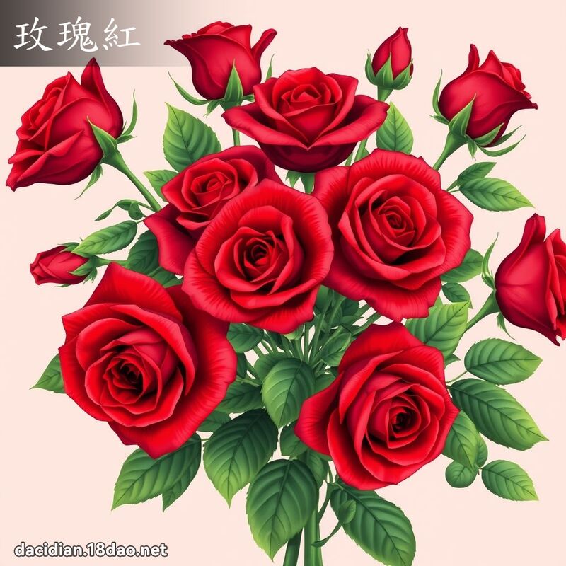 玫瑰紅 - 國語大辭典配圖