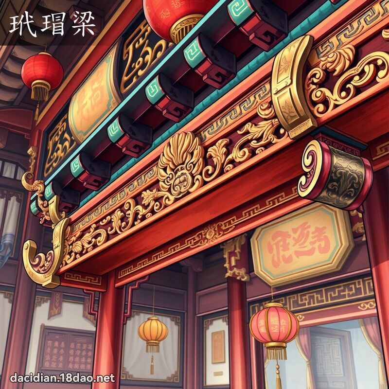 玳瑁梁 - 國語大辭典配圖