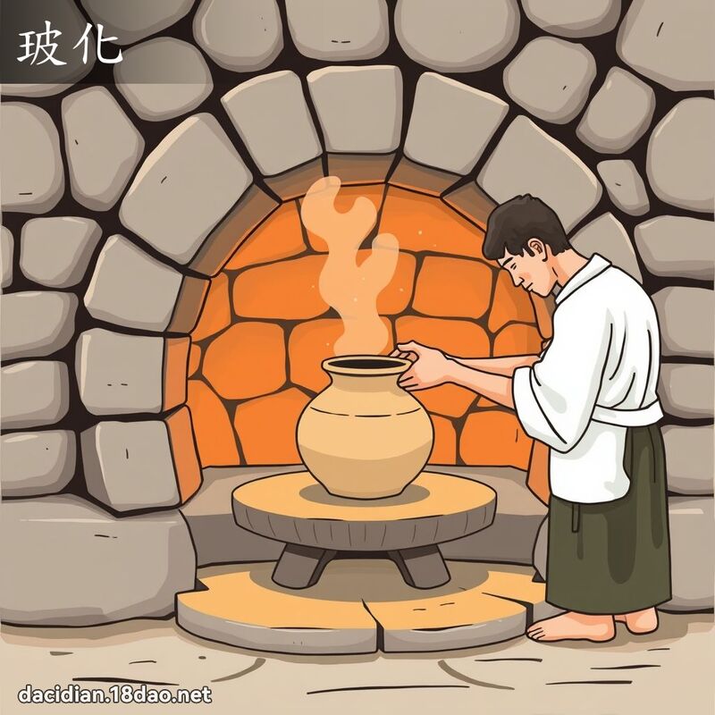 玻化 - 国语大辞典配图
