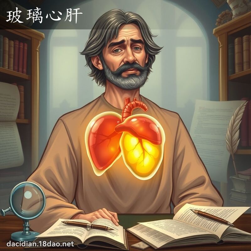 玻璃心肝 - 国语大辞典配图