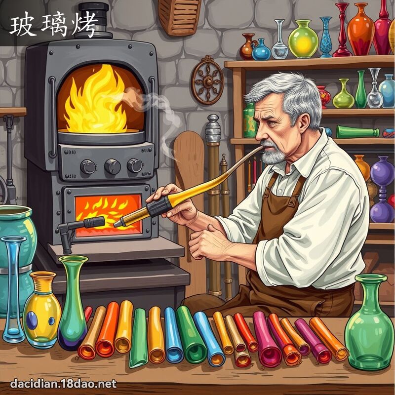 玻璃烤 - 國語大辭典配圖