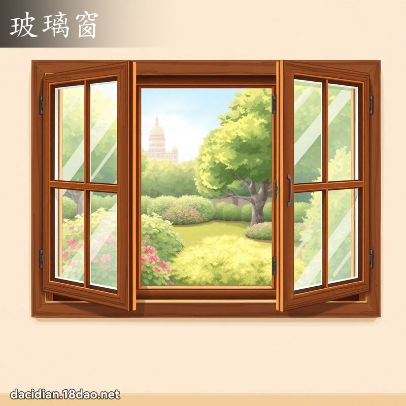 玻璃窗 - 國語大辭典配圖