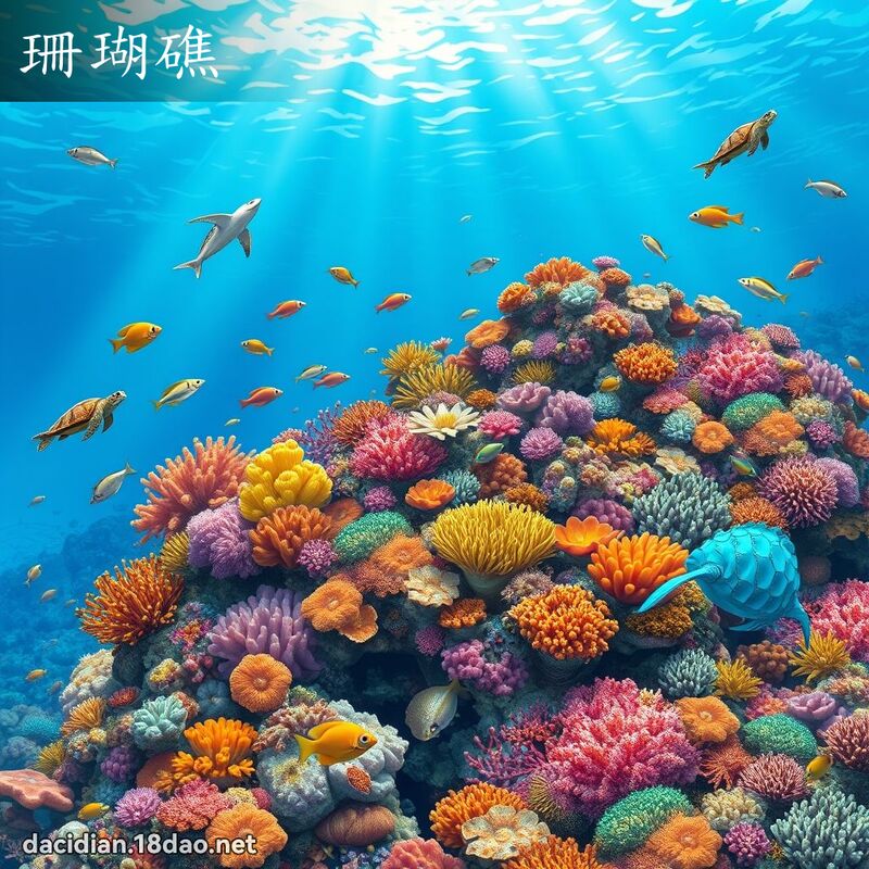 珊瑚礁 - 国语大辞典配图