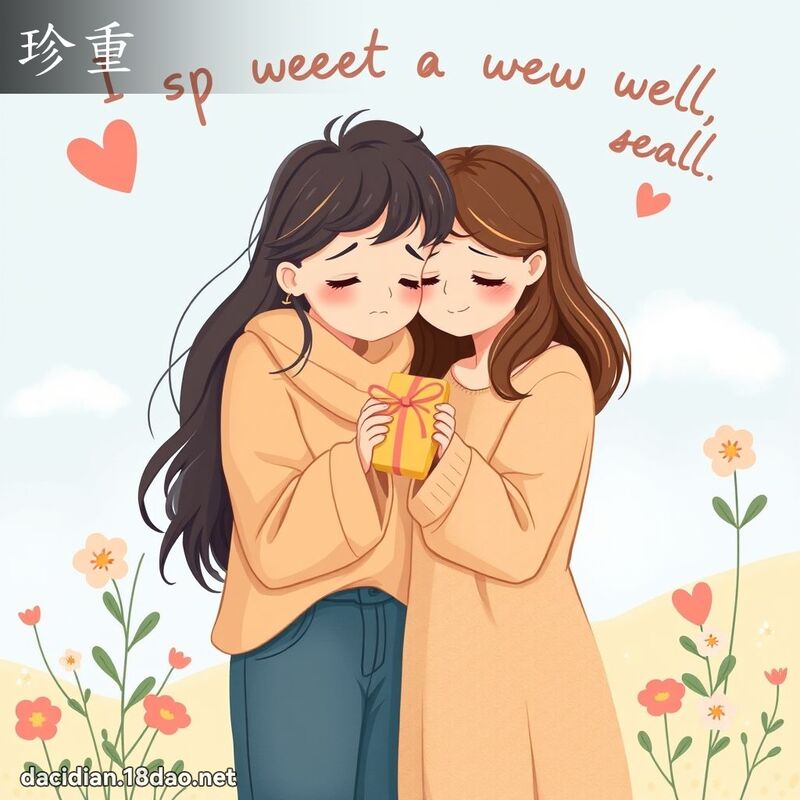 珍重 - 國語大辭典配圖
