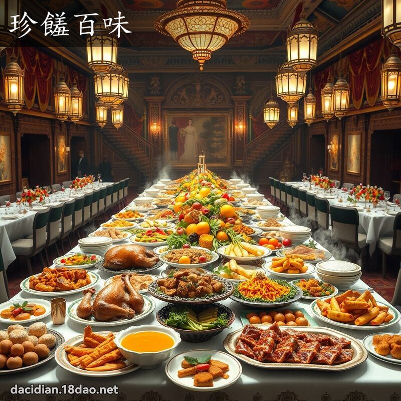 珍饈百味 - 國語大辭典配圖