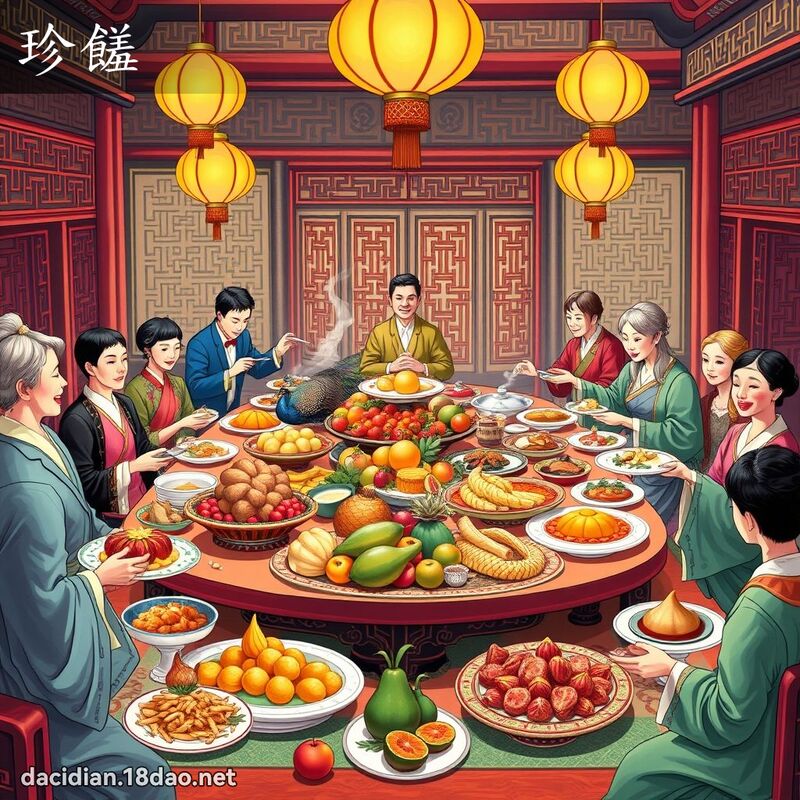 珍饈 - 國語大辭典配圖