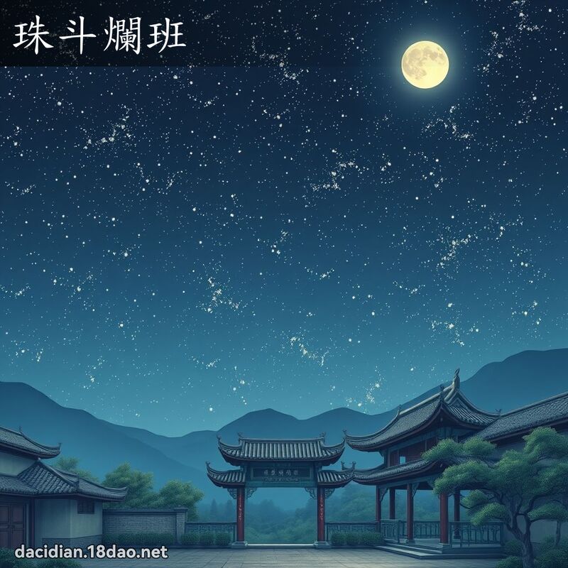 珠斗爛班 - 國語大辭典配圖