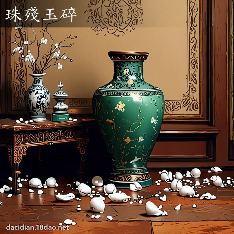 珠殘玉碎 - 國語大辭典配圖