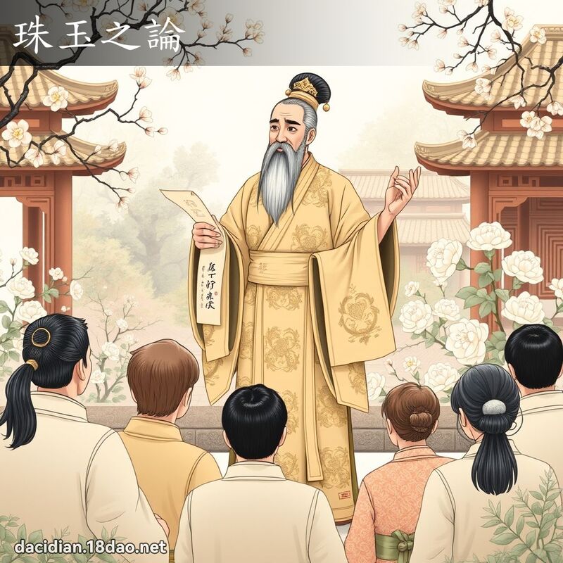 珠玉之论 - 国语大辞典配图