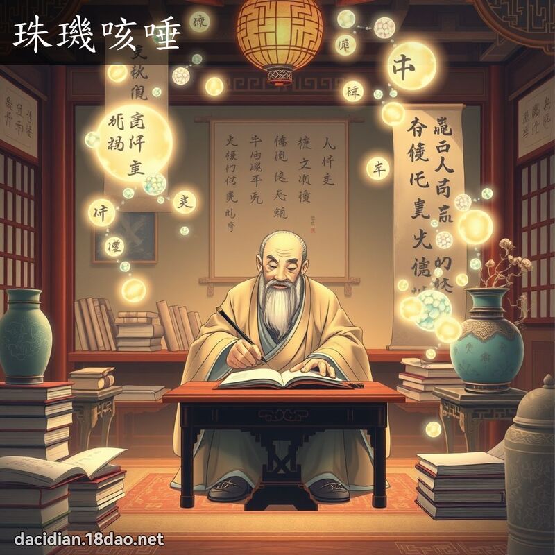 珠璣咳唾 - 國語大辭典配圖