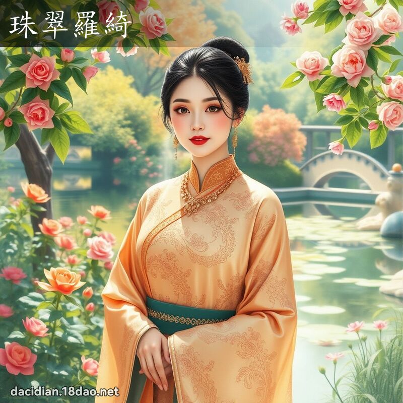 珠翠罗綺 - 国语大辞典配图